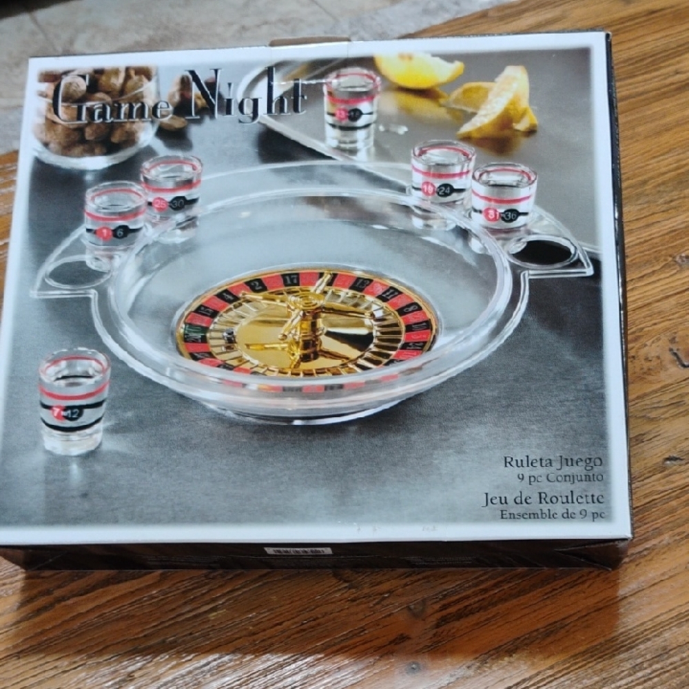 Game Night Roulette Drinking Game New In Box